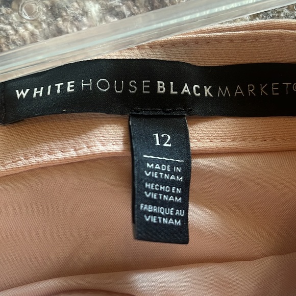 White House Black Market blush lined skirt Sz. 12 - Picture 2 of 4